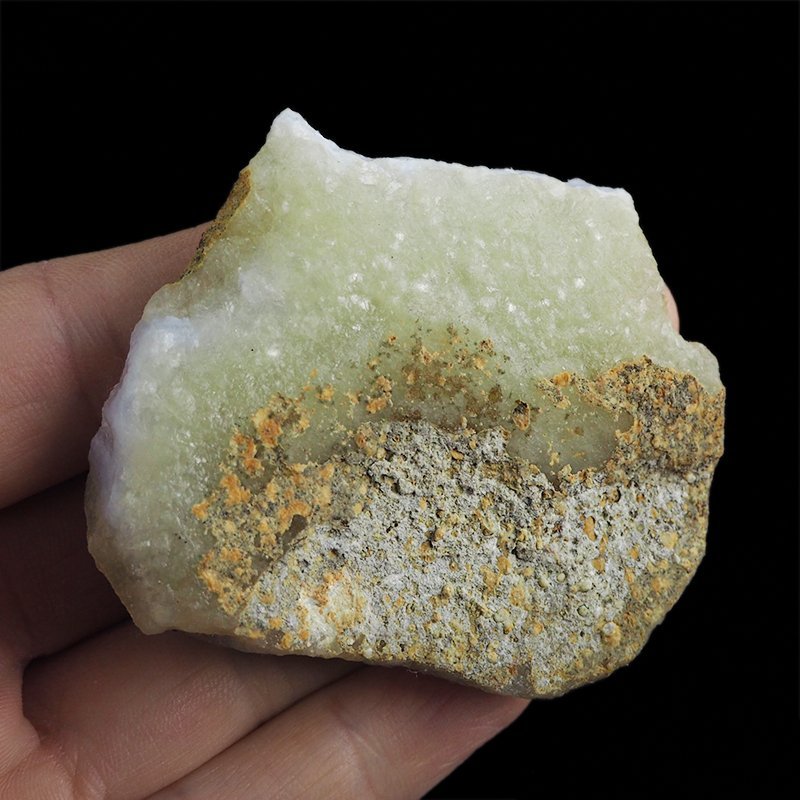 CHALCEDON NIEBIESKI (BŁĘKITNY), KRYSZTAŁ GÓRSKI - 63 mm - MALAWI