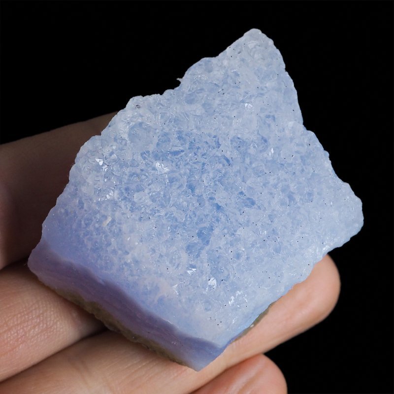 CHALCEDON BŁĘKITNY (AGAT NIEBIESKI), KRYSZTAŁ GÓRSKI - 50 mm - MALAWI