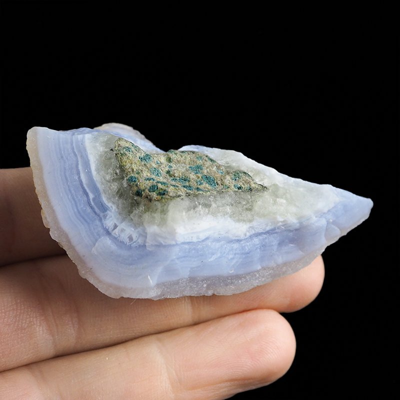 CHALCEDON NIEBIESKI (BŁĘKITNY) - 66 mm - MALAWI