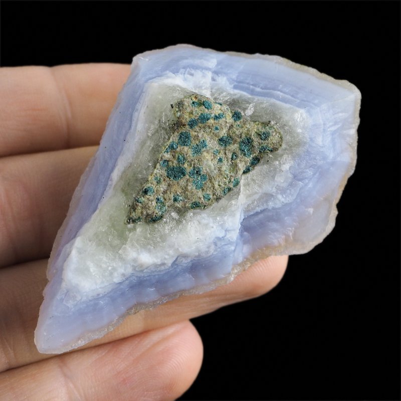 CHALCEDON NIEBIESKI (BŁĘKITNY) - 66 mm - MALAWI