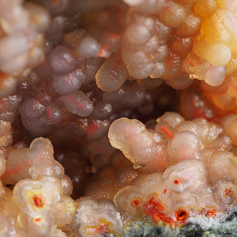 REALGAR, AURYPIGMENT, CHALCEDON - 81 mm - INDONEZJA