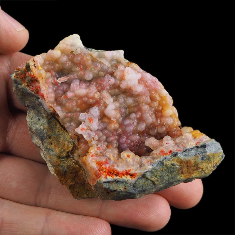 REALGAR, AURYPIGMENT, CHALCEDON - 81 mm - INDONEZJA