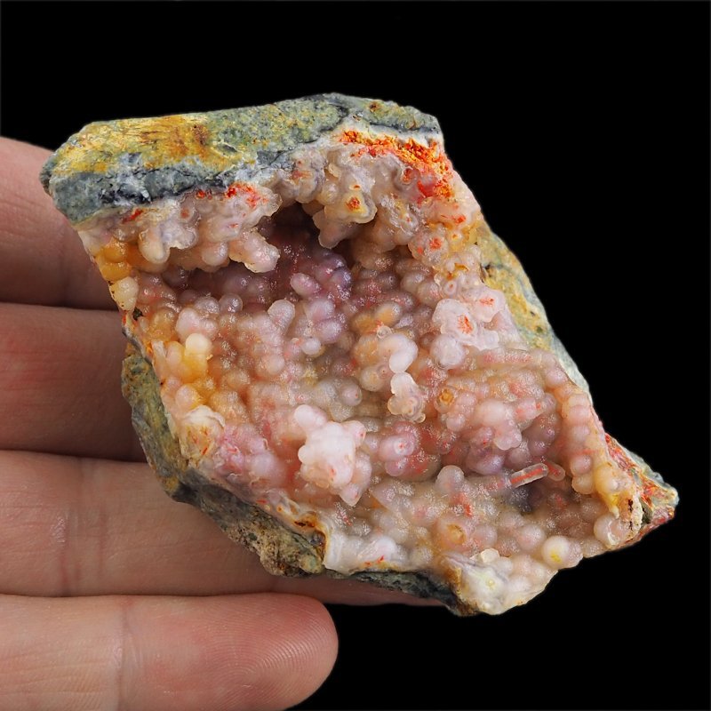 REALGAR, AURYPIGMENT, CHALCEDON - 81 mm - INDONEZJA