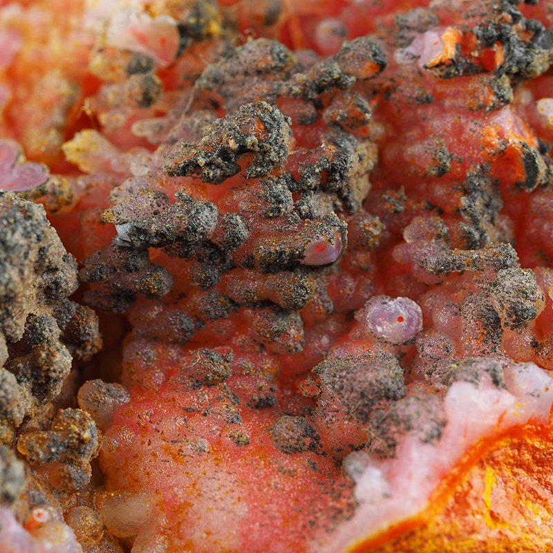 REALGAR, AURYPIGMENT, CHALCEDON - 82 mm - INDONEZJA
