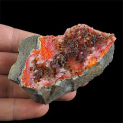 REALGAR, AURYPIGMENT, CHALCEDON - 82 mm - INDONEZJA