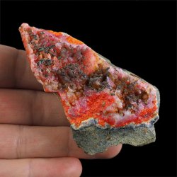 REALGAR, AURYPIGMENT, CHALCEDON - 82 mm - INDONEZJA