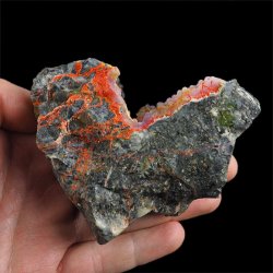 REALGAR, AURYPIGMENT, CHALCEDON - 97 mm - INDONEZJA