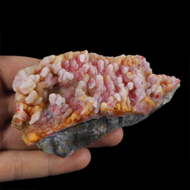 REALGAR, AURYPIGMENT, CHALCEDON - 98 mm - INDONEZJA