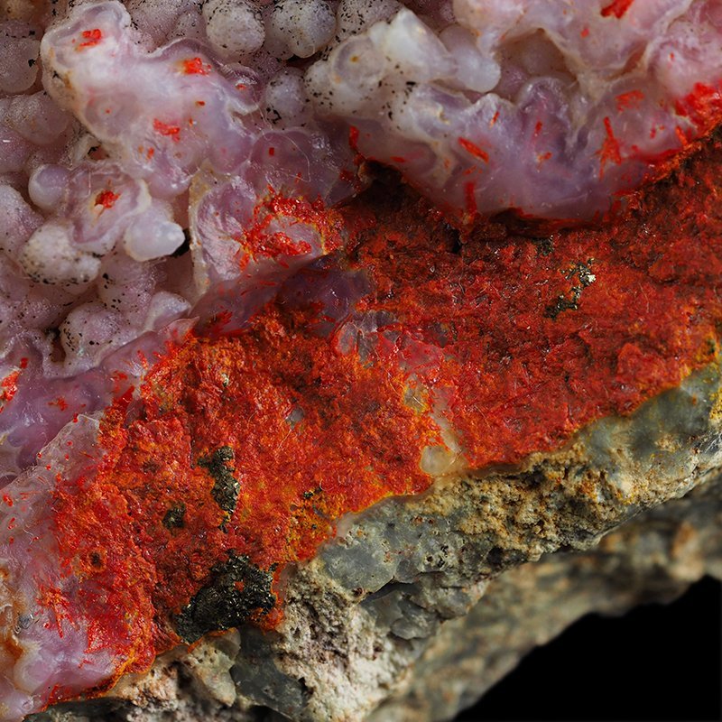 REALGAR, AURYPIGMENT, CHALCEDON - 179 mm - INDONEZJA