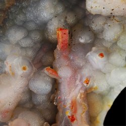 REALGAR, AURYPIGMENT, CHALCEDON - 115 mm - INDONEZJA