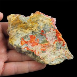 REALGAR, AURYPIGMENT, CHALCEDON - 105 mm - INDONEZJA