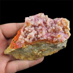 REALGAR, AURYPIGMENT, CHALCEDON - 105 mm - INDONEZJA