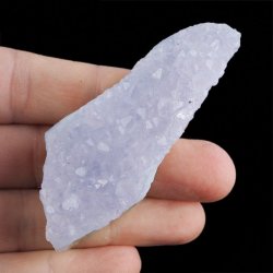 CHALCEDON NIEBIESKI (BŁĘKITNY), AMETYST - 72 mm - MALAWI