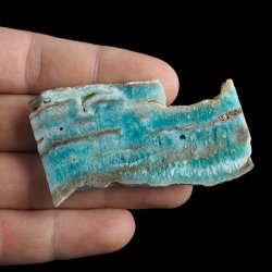 ARAGONIT KARAIBSKI, ARAGONIT NIEBIESKI - POLEROWANA PŁYTKA - 64 mm - PAKISTAN