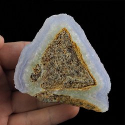 CHALCEDON NIEBIESKI (BŁĘKITNY), AGAT NIEBIESKI - 82 mm - MALAWI
