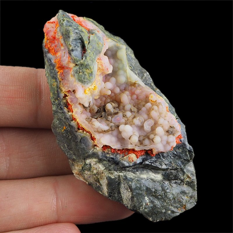 REALGAR, AURYPIGMENT, CHALCEDON - 69 mm - INDONEZJA