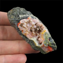 REALGAR, AURYPIGMENT, CHALCEDON - 69 mm - INDONEZJA