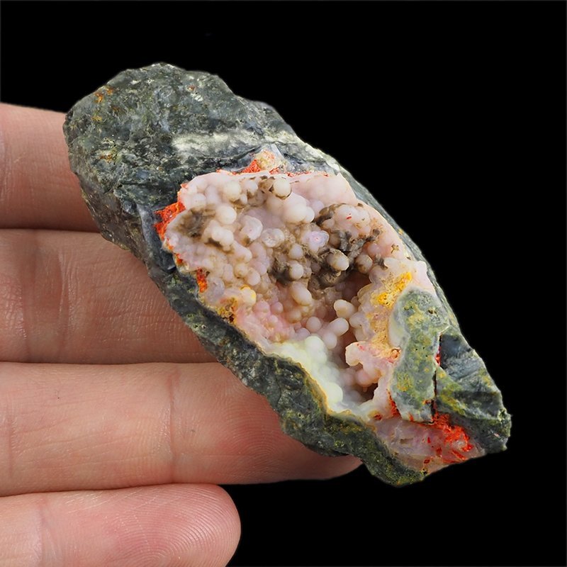 REALGAR, AURYPIGMENT, CHALCEDON - 69 mm - INDONEZJA