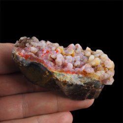 REALGAR, AURYPIGMENT, CHALCEDON - 71 mm - INDONEZJA