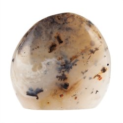 CHALCEDON Z DENDRYTAMI - DEKORACYJNA FORMA 89 mm - MADAGASKAR