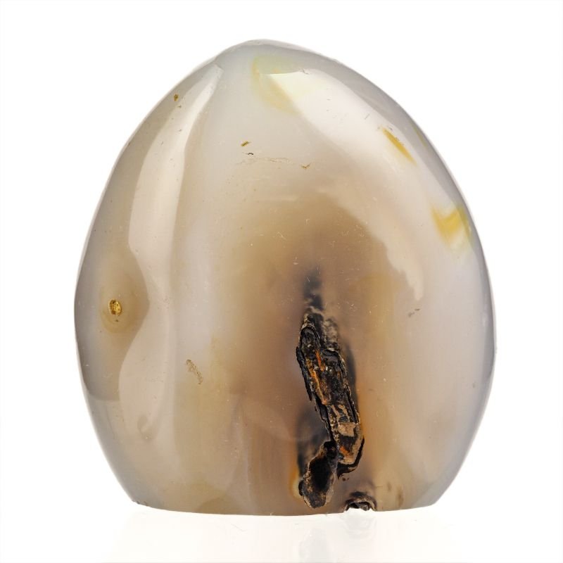 CHALCEDON Z DENDRYTAMI - DEKORACYJNA FORMA 82 mm - MADAGASKAR