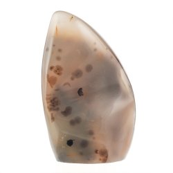 AGAT, CHALCEDON Z WROSTKAMI ZWIĄZKÓW ŻELAZA - DEKORACYJNA FORMA 104 mm - MADAGASKAR