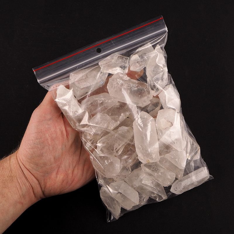 KRYSZTAŁ GÓRSKI - 1 kg - ZESTAW DROBNYCH MONOKRYSZTAŁÓW