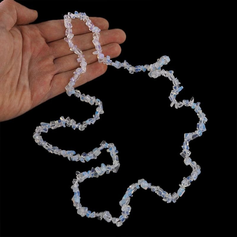 OPAL SYNTETYCZNY (OPALIT) - NASZYJNIK - 80-85 cm
