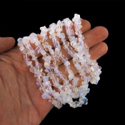 OPAL SYNTETYCZNY (OPALIT) - NASZYJNIK - 80-85 cm