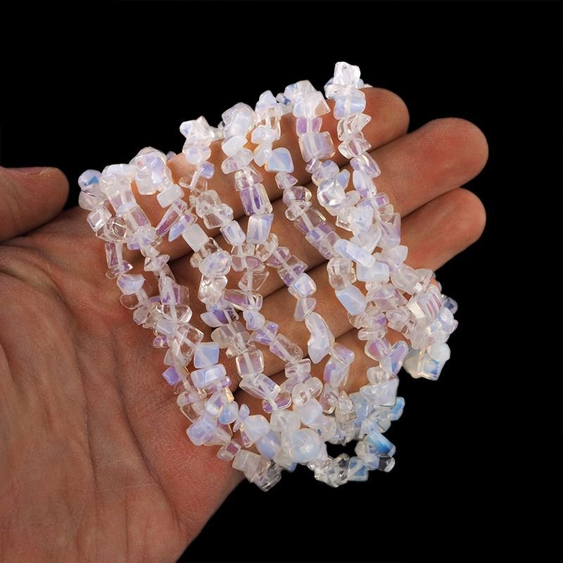 OPAL SYNTETYCZNY (OPALIT) - NASZYJNIK - 80-85 cm