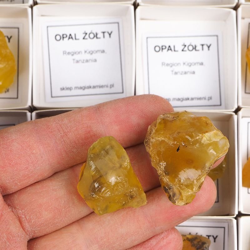 OPAL ŻÓŁTY - BRYŁKA 22-37 cm - TANZANIA