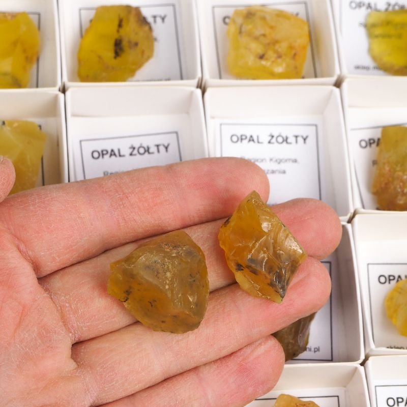OPAL ŻÓŁTY - BRYŁKA 22-37 cm - TANZANIA